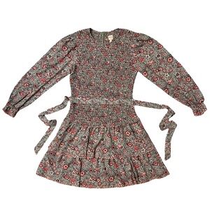 Rebecca Taylor La Vie Floral Smocked Mini Dress – Size S
